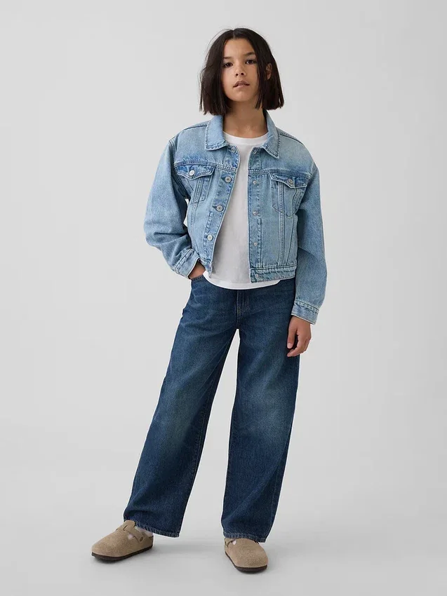 Icon-jeansjacka för barn