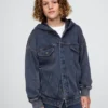 Icon-tröja med huva för barn i denim