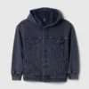 Icon-tröja med huva för barn i denim