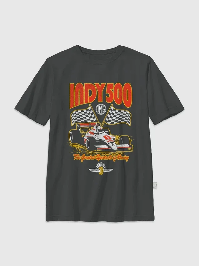 Indy 500-T-shirt med tryck för barn