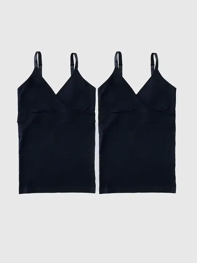 Ingrid and Isabel Basics – 2-pack sömlösa mammakläder med korsad halsringning