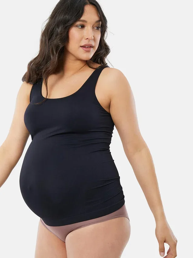 Ingrid and Isabel Basics Mammakläder med sömlöst magstöd, 2-pack