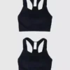 Ingrid and Isabel Basics sömlös amningssport-BH för mammakläder, 2-pack