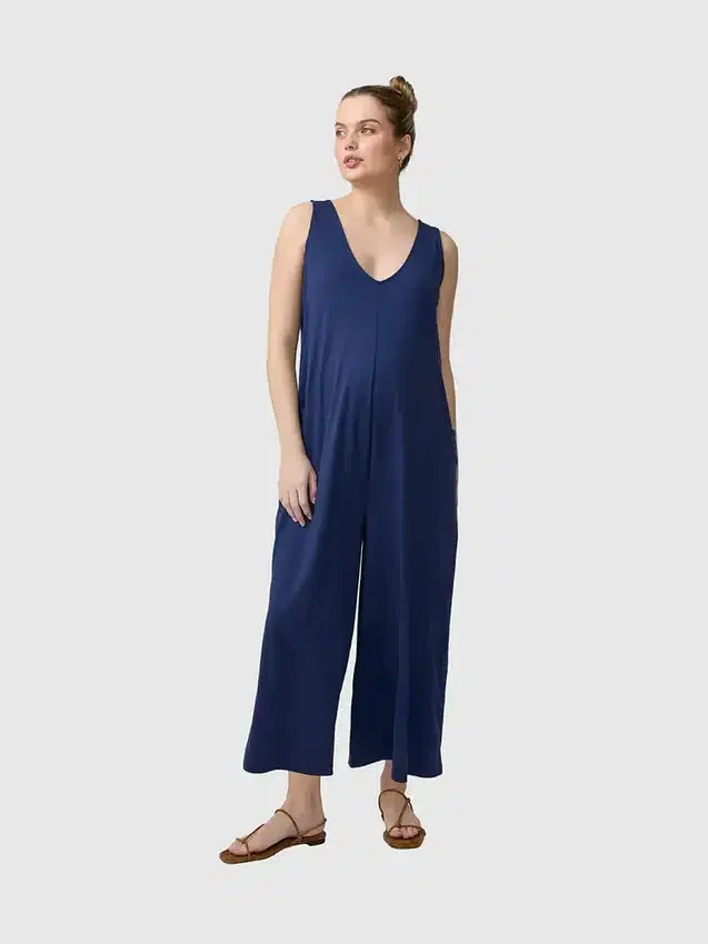 Ingrid och Isabel Lisbon – Ärmlös jumpsuit med vida ben för mammakläder
