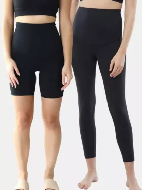 Ingrid och Isabel – tvåpack med leggings och cykelshorts för efter förlossningen