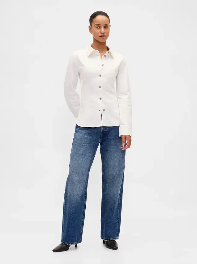 Insnörd denimskjorta