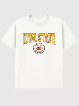 Iowa State University Collegiate Seal – T-shirt med mörk grafisk tryck