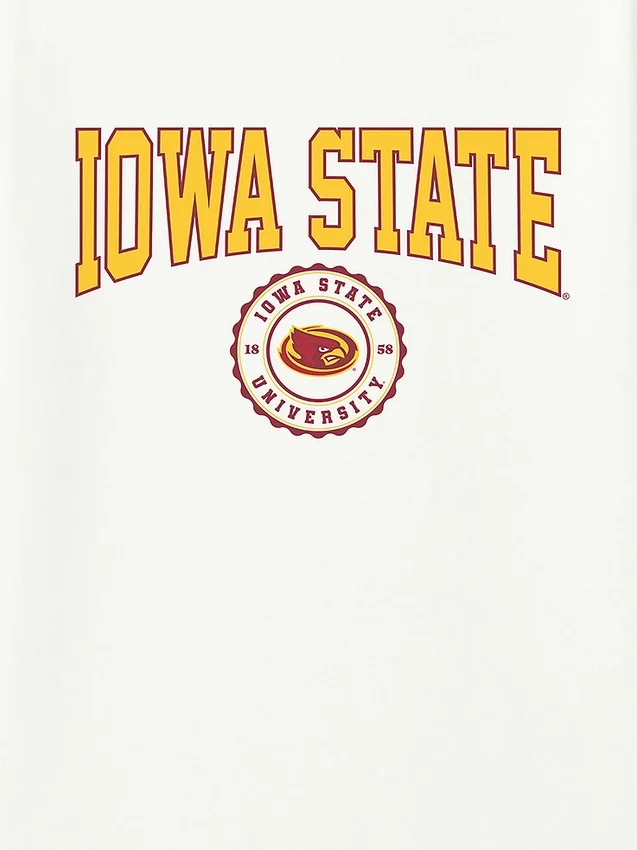 Iowa State University Collegiate Seal – T-shirt med mörk grafisk tryck