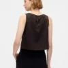 Jacquard-tanktop med kort passform