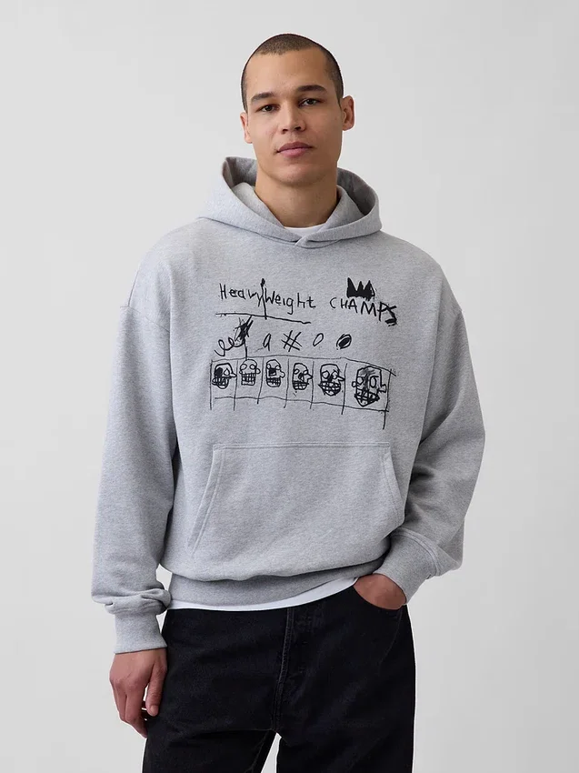Jean-Michel Basquiat, tjock hoodie