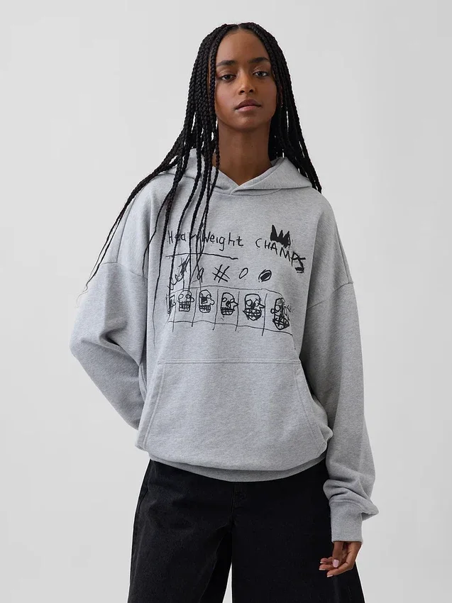 Jean-Michel Basquiat, tjock hoodie