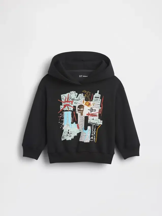 Jean-Michel Basquiat Vintagesoft-hoodie för småbarn