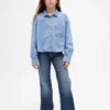 Jeans för barn med låg midja och avslappnad utsvängd passform