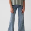 Jeans för barn med låg midja och avslappnad utsvängd passform
