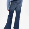 Jeans för barn med låg midja och avslappnad utsvängd passform