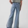 Jeans för barn med låg midja och avslappnad utsvängd passform
