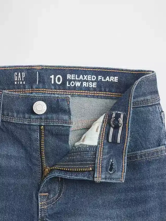Jeans för barn med låg midja och avslappnad utsvängd passform