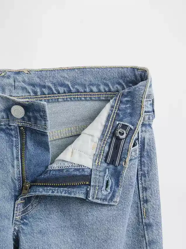Jeans för barn med låg midja och avslappnad utsvängd passform