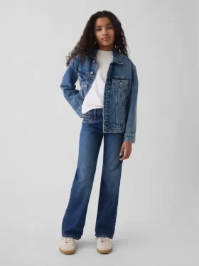 Jeans för barn med låg midja och rakt snitt