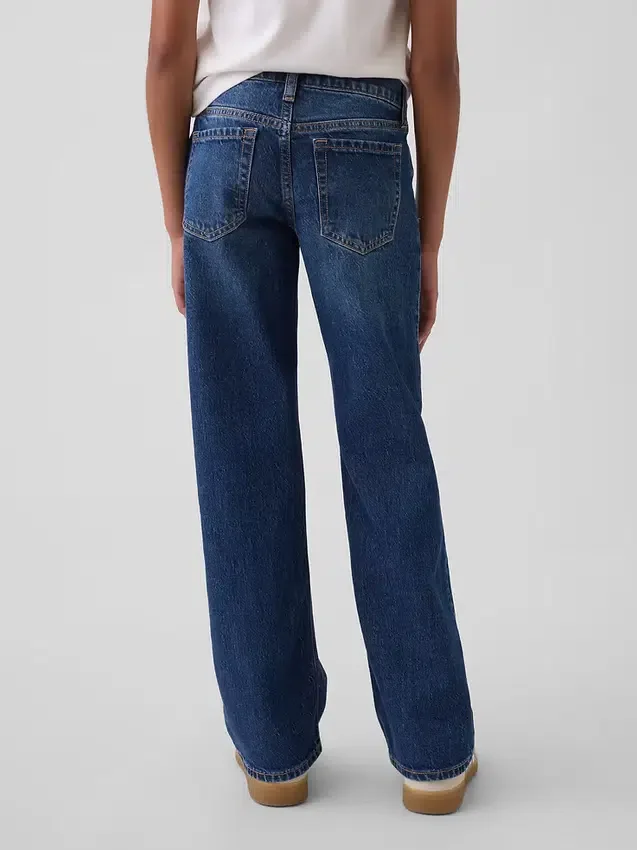 Jeans för barn med låg midja och rakt snitt