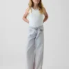 Jeans för barn med låg midja och vid ben