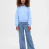 Jeans för barn med låg midja och vid ben
