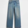 Jeans för barn med låg midja och vid ben