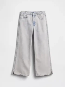 Jeans för barn med låg midja och vid ben