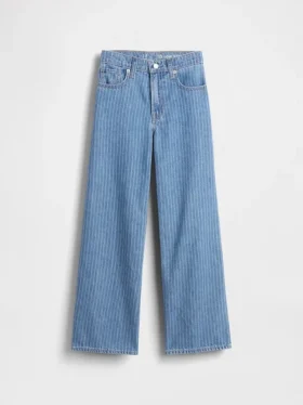 Jeans för barn med låg midja och vid ben