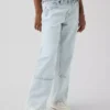 Jeans för barn med låg midja och vid ben