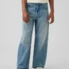 Jeans för barn med låg midja och vid ben
