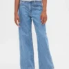 Jeans för barn med låg midja och vid ben
