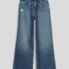 Jeans för barn med låg midja och vid ben