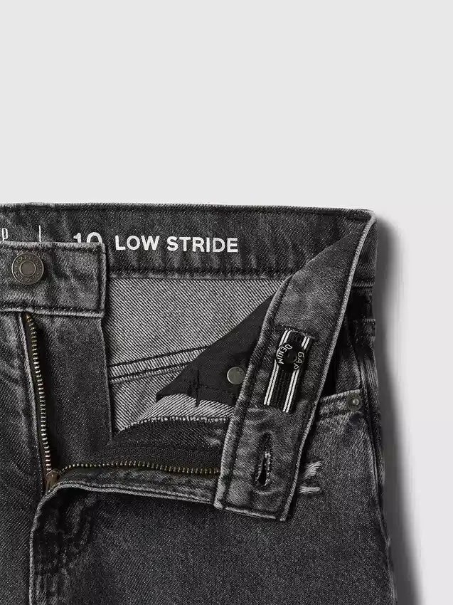 Jeans för barn med låg midja och vid ben