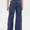 Jeans för barn med låg midja och vid ben