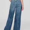 Jeans för barn med låg midja och vid ben
