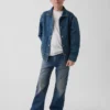 Jeans i avslappnad bootcut-modell för barn
