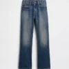 Jeans i avslappnad bootcut-modell för barn