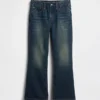 Jeans i avslappnad bootcut-modell för barn