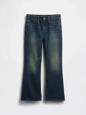 Jeans i avslappnad bootcut-modell för barn