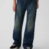 Jeans i avslappnad bootcut-modell för barn