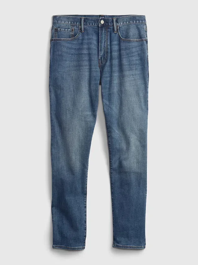 Jeans med atletisk, avsmalnande passform
