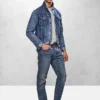 Jeans med atletisk, avsmalnande passform
