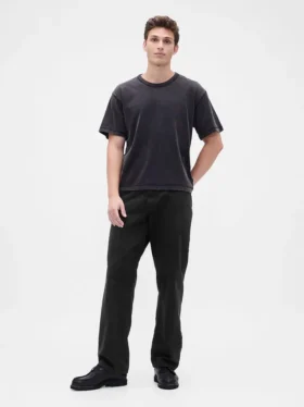 Jeans med avslappnad rak passform