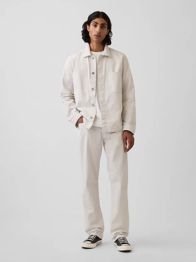 Jeans med avslappnad rak passform