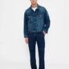 Jeans med avslappnad rak passform