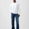 Jeans med avslappnad rak passform