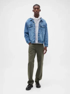 Jeans med avslappnad rak passform