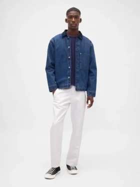 Jeans med avslappnad rak passform