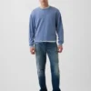 Jeans med avslappnad rak passform